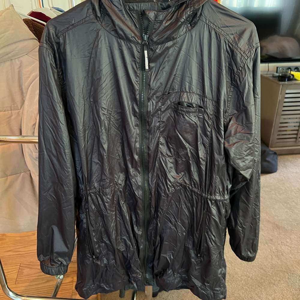 Womens Black Windbreaker Jacket
